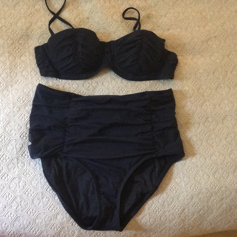 J Crew high waisted retro bikini